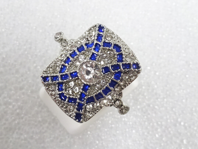 COLORED STONE FASHION RING / JP SIZE 21